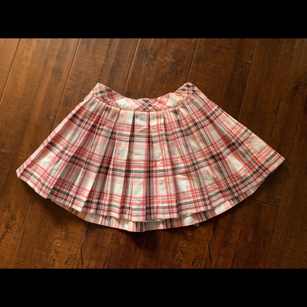 Janie and Jack Pleated Plaid Skirt Girls 5